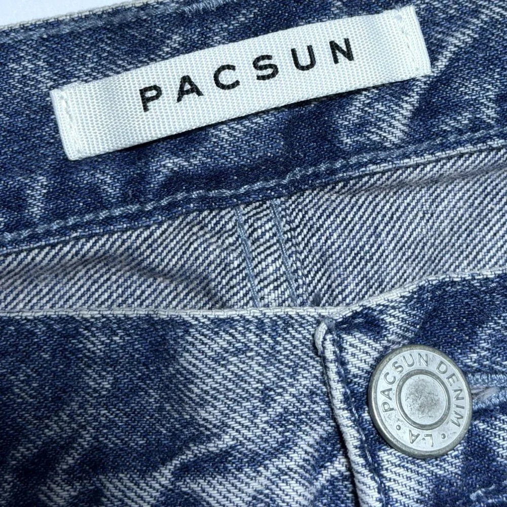Pacsun Vintage Loose blue, straight leg Jeans Size 34 - Picture 6 of 14